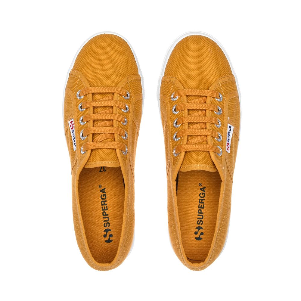 Superga 2790acotw Linea Up And Down Yellow Platform Sneakers - Women's Sneakers USA | US8407140